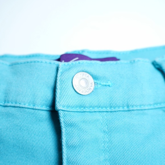 Gloria Vanderbilt Turquoise Capri Jeans -8 Missy- 29 / 17 High Rise Cotton Elast - Picture 9 of 10